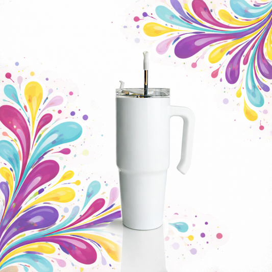 30oz Grippy Tumbler (Handle) - Design your Own