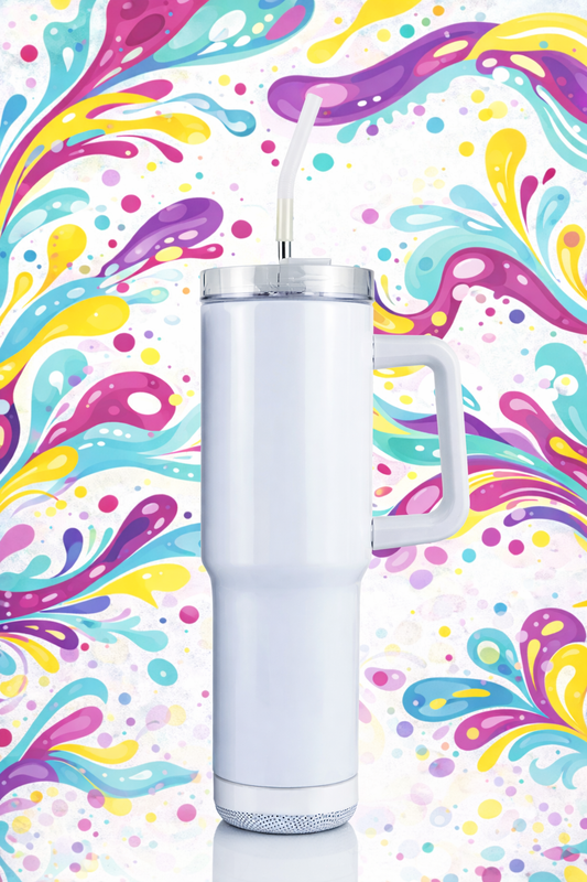 40oz Wireless Speaker Skinny Tumbler - Design your Own