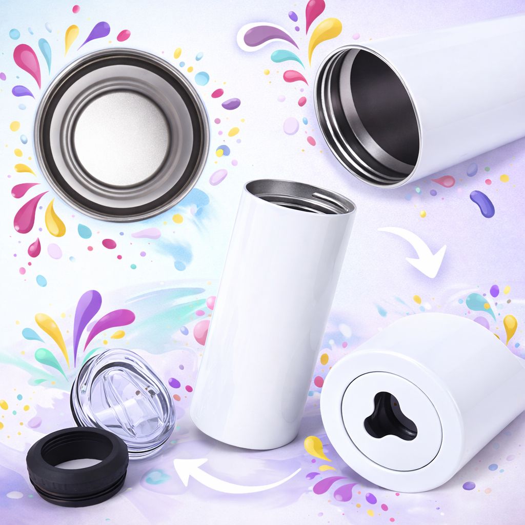 16oz - 4 in 1 Can Cooler -  Design your Own