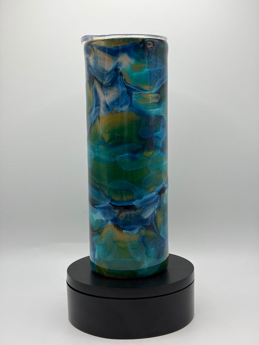Deep Blue Tropic 20oz Skinny
