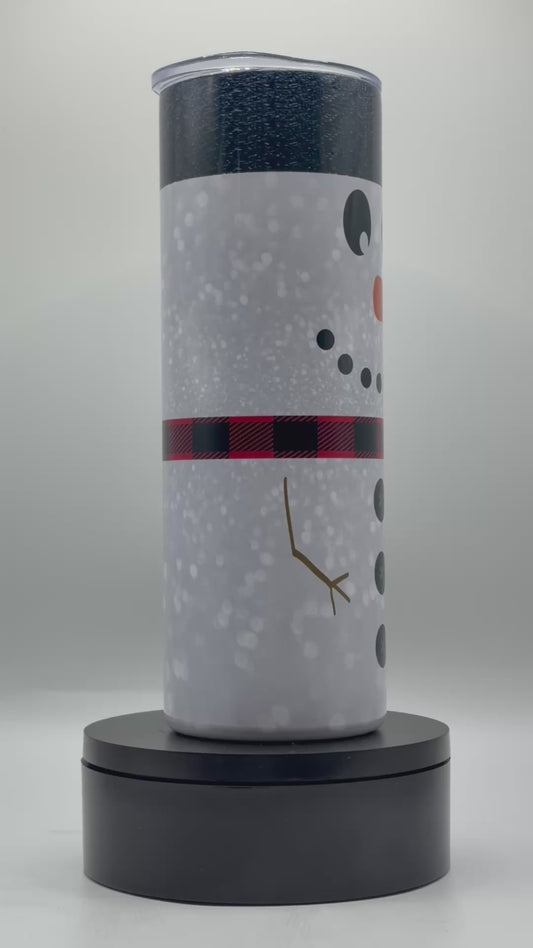 Winter Snowman 20oz Skinny