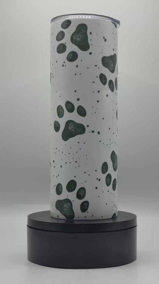 Paw Prints 20oz Skinny