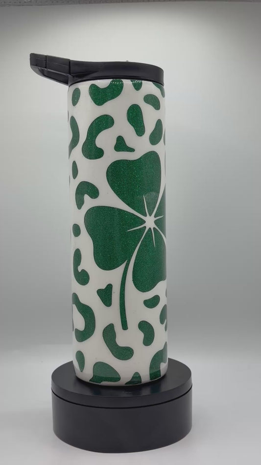 St. Patricks Day Leopard Clover 30oz Duo