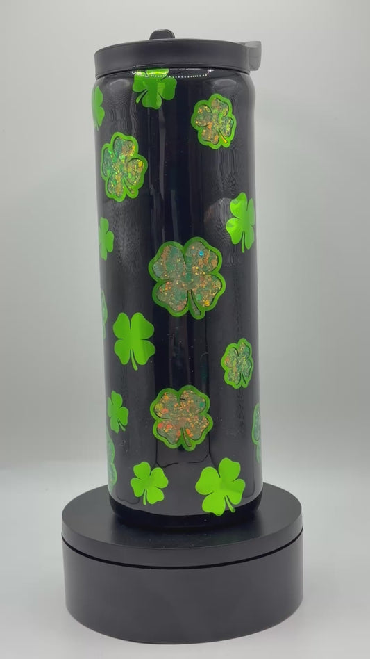 St. Patricks Day Green Clovers 20oz Duo