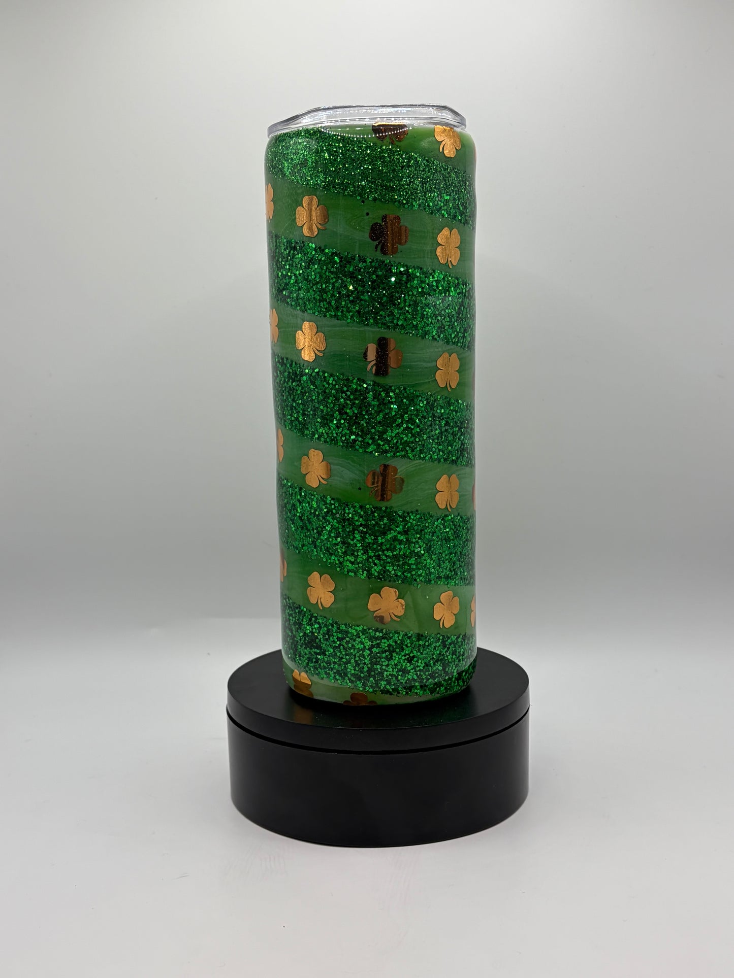 St. Patrick's Day Shamrock Slide 20oz Skinny